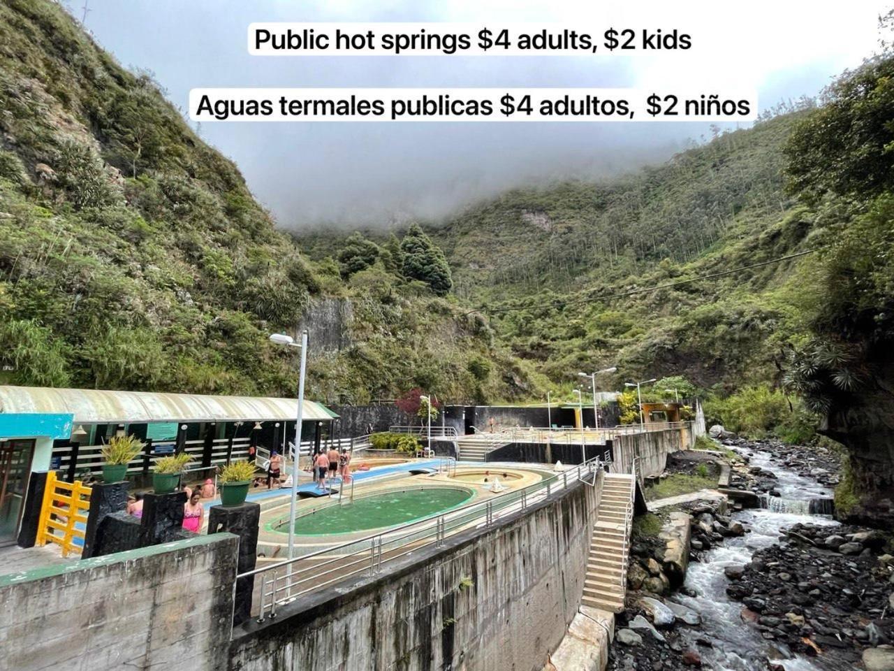 Mountain Chalet - Tungurahua Hot Springs/Aguas Termales Banos  Luaran gambar